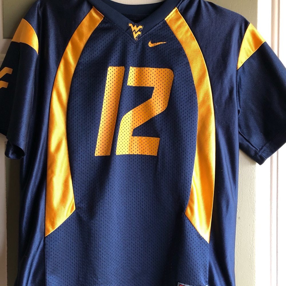 Nike WVU football jersey boys size Med 12/14